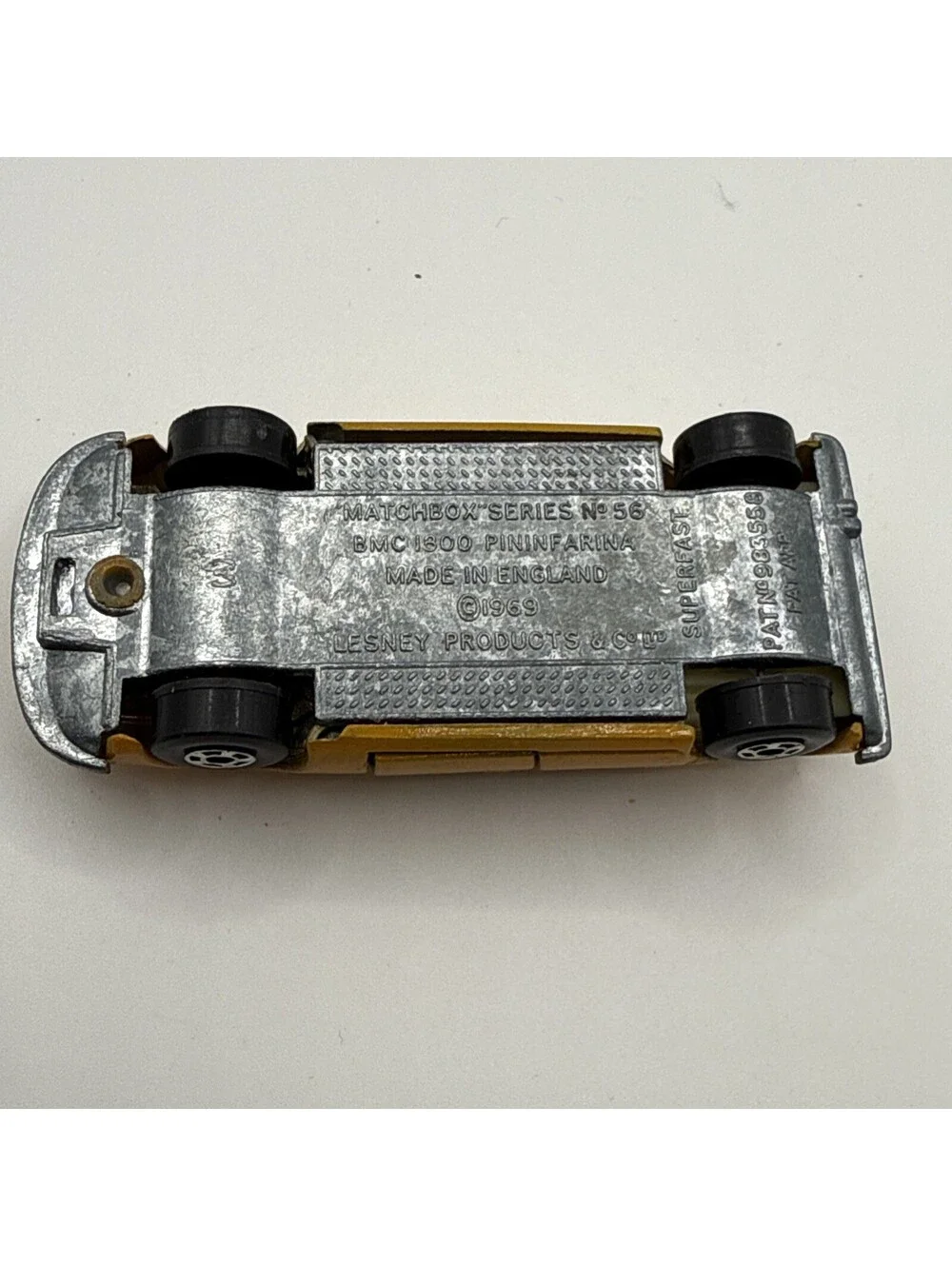 Matchbox Superfast no 56 BMC Pininfarina orange. no labels. Lesney England